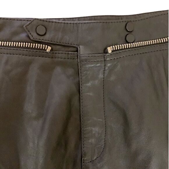 ❤️SOLD❤️ALL SAINTS Genuine Black Leather Skirt |Size: US 4| - Picture 12 of 12